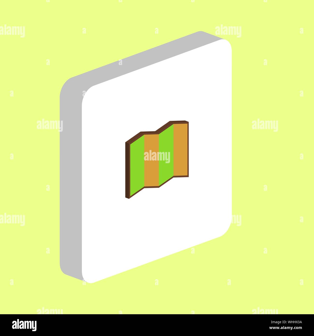 Map Simple vector icon. Illustration symbol design template for web ...