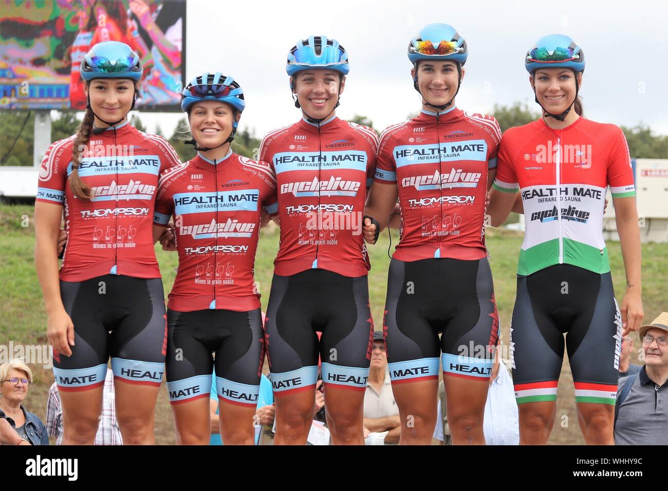 Team Health Mate - Ladies during the cycling Grand-Prix de Plouay - Lorient  Agglo - Women's WorldTour 2019 , Plouay - Plouay (128Km) , on August 31-  Photo Laurent Lairys / DPPI Stock Photo - Alamy