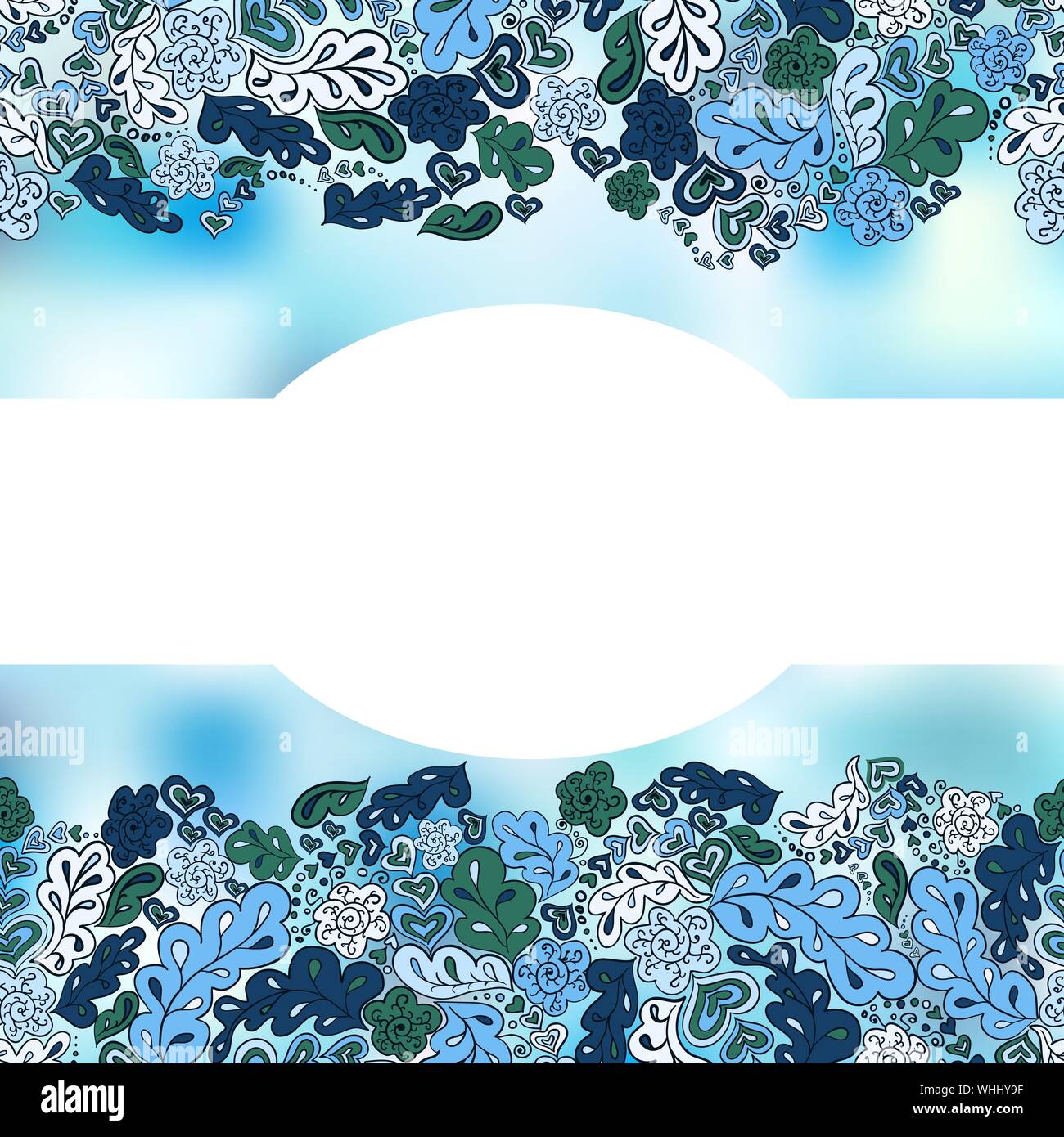 Floral doodle background for inscriptions Stock Vector Image & Art - Alamy