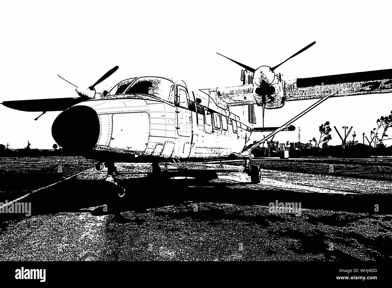 The Harbin Y12 a high wing twinengine turboprop utility aircraft from