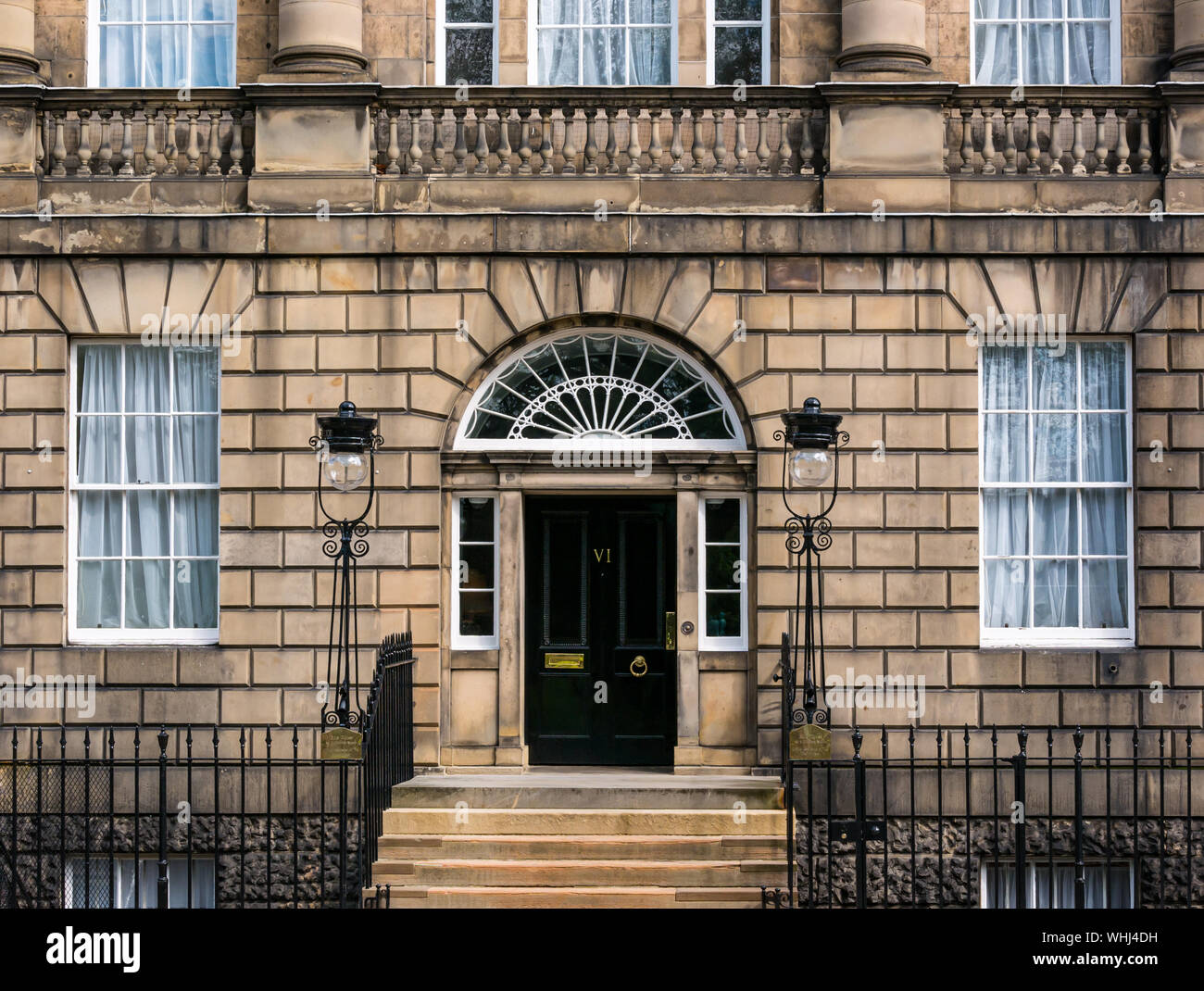 Edinburgh charlotte square house hires stock photography and