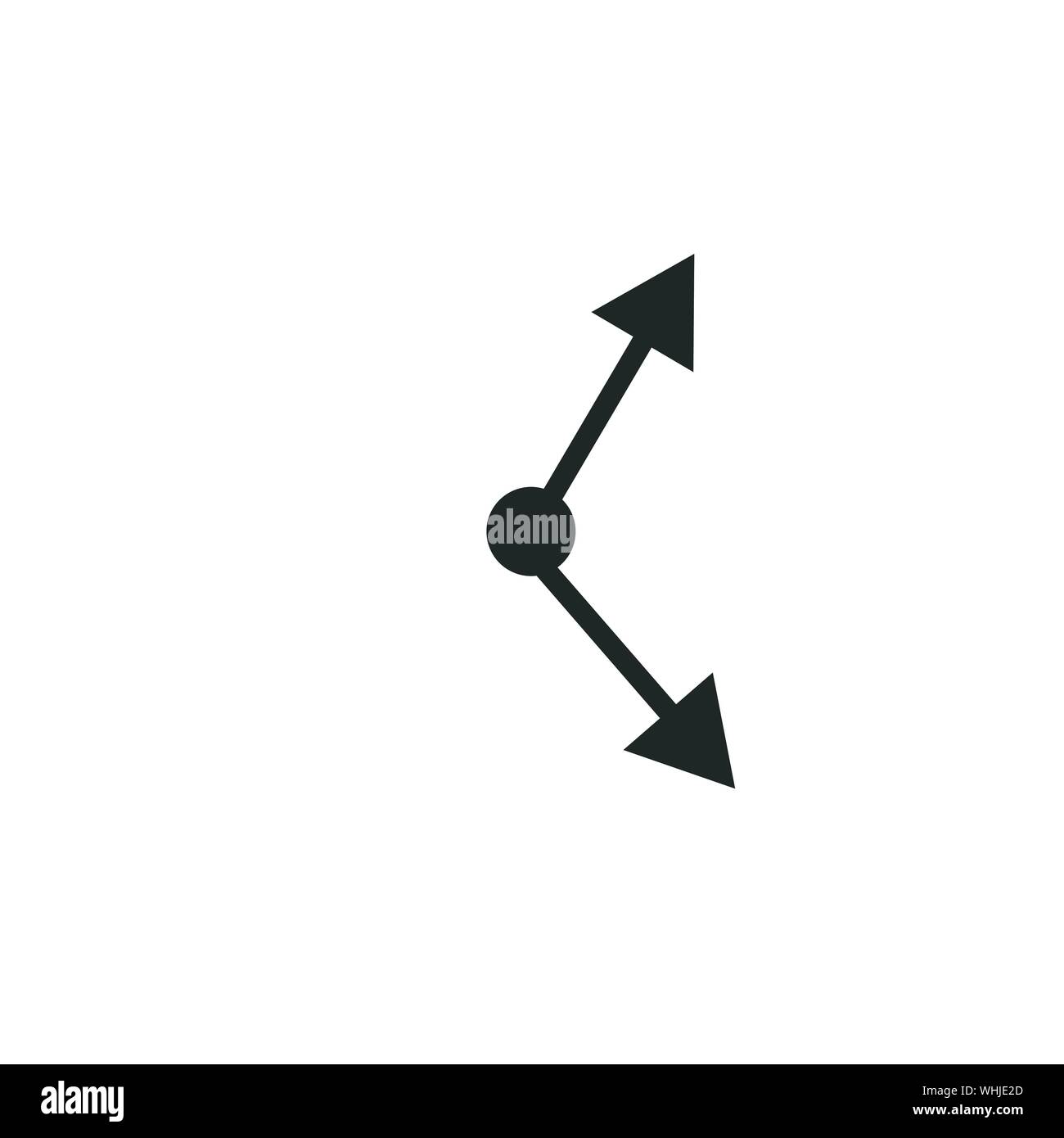 Clock rotation arrows arrowheads icon for mobile concept and web design