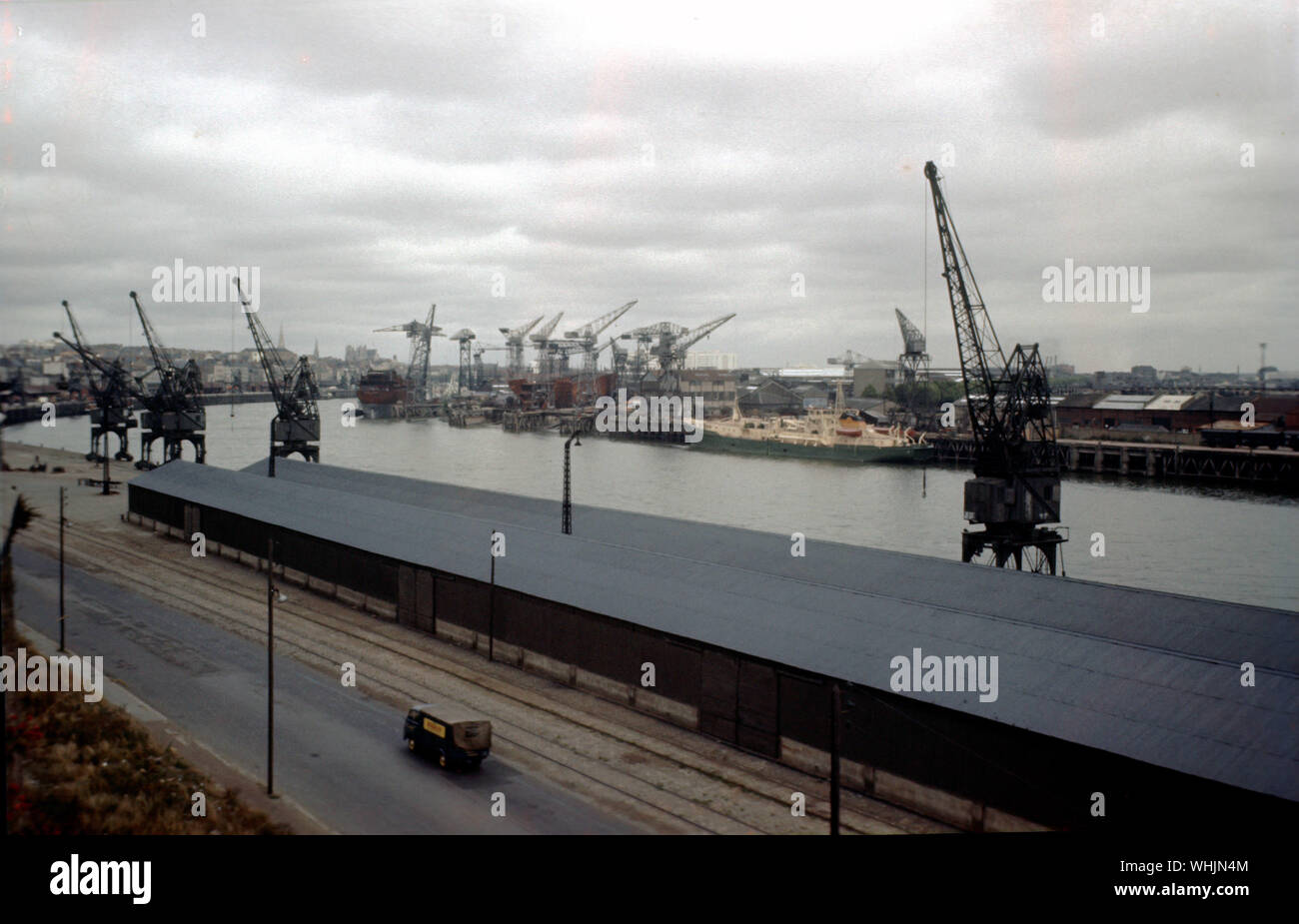 Nantes, Werften, Historisches Foto, 1962 Stock Photo
