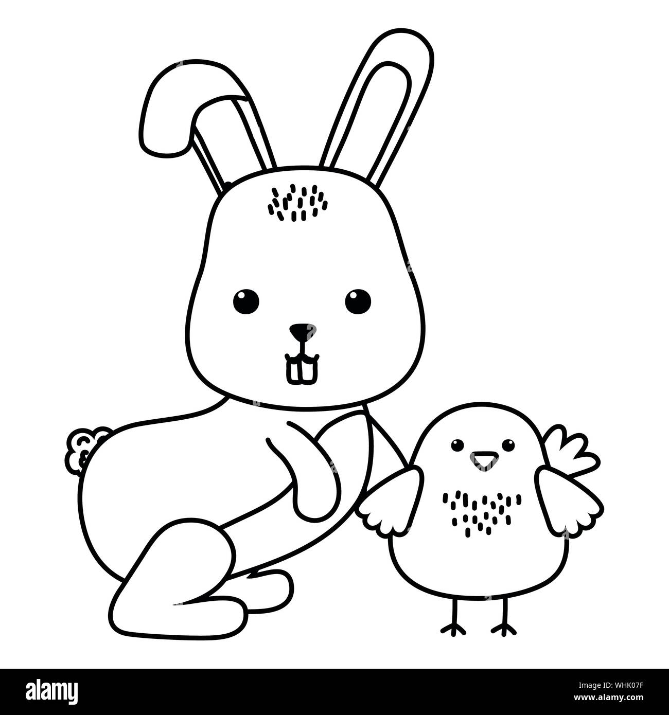 Rabbit And Chicken Cartoon Design Animal Cute Zoo Life Nature And Fauna Theme Vector Illustration Stock Vector Image Art Alamy Rabbit And Chicken Cartoon Design Animal Cute Zoo Life Nature And Fauna Theme Vector Illustration Stock Vector Image Art Alamy