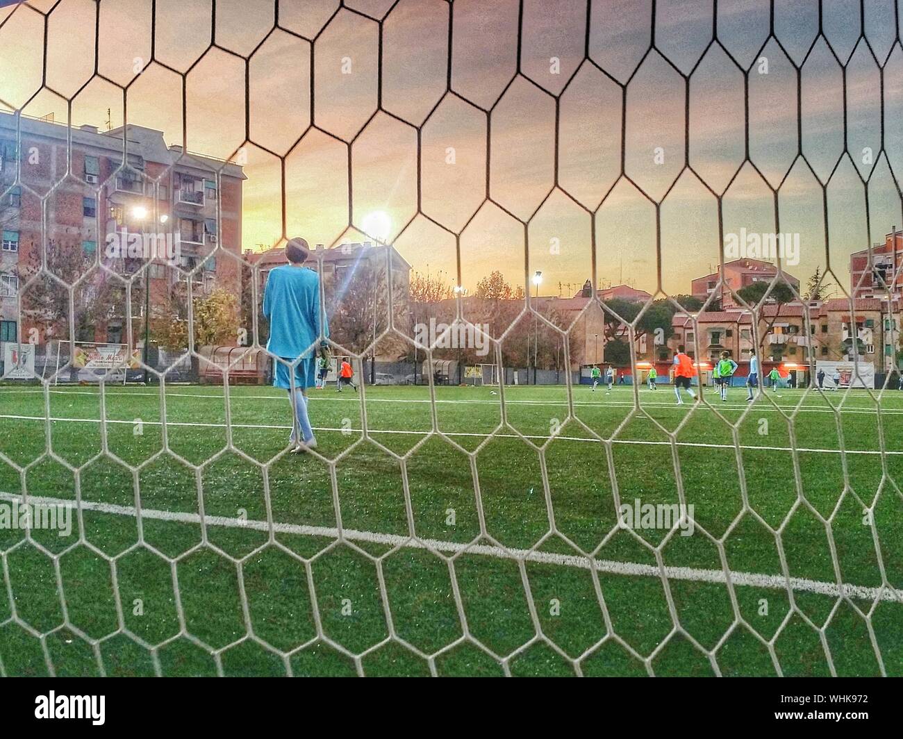 Goalkeeper net hires stock photography and images Alamy