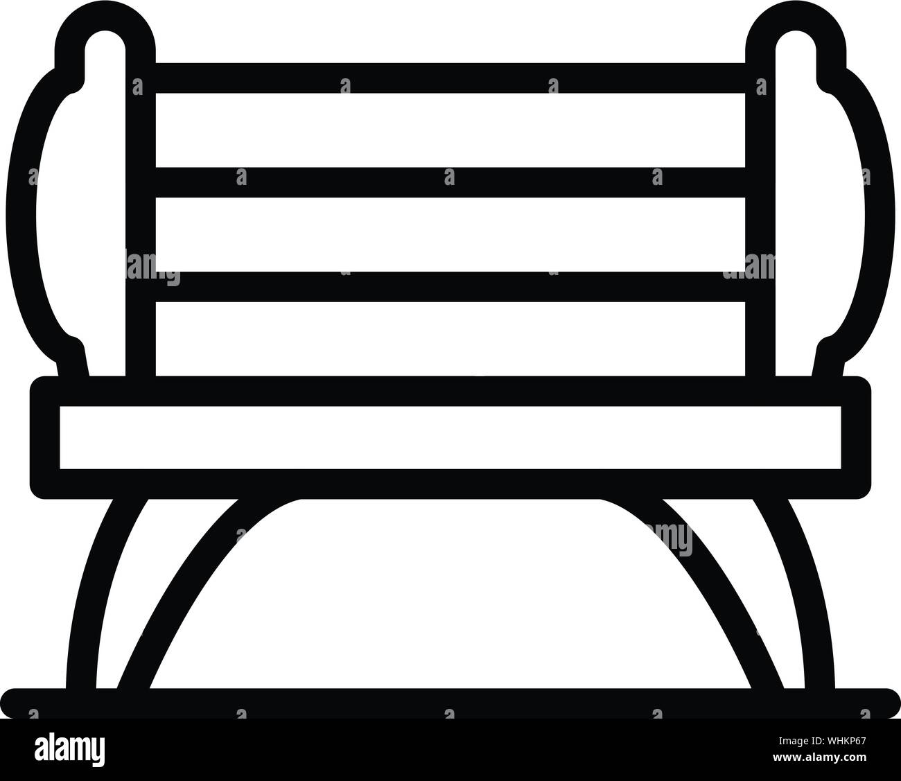 Solid Wood Garden Bench Stock Photos Solid Wood Garden Bench