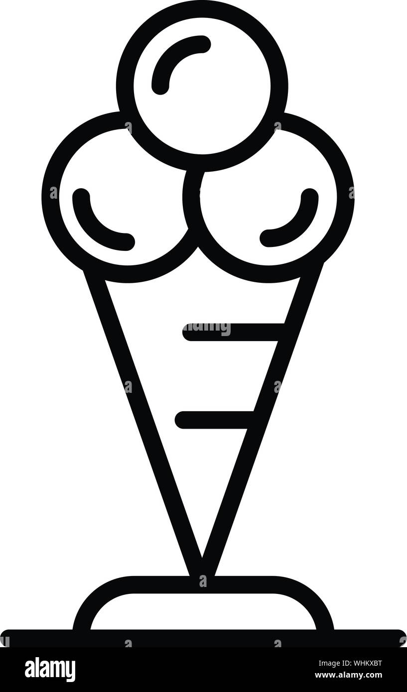 Ice Cream Cone Icon Outline Style Stock Vector Image Art Alamy Ice Cream Cone Icon Outline Style Stock Vector Image Art Alamy