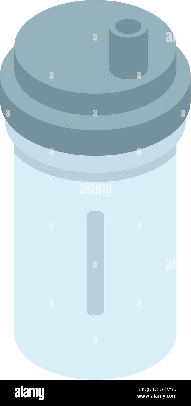 Drink shaker icon, isometric style Stock Vector