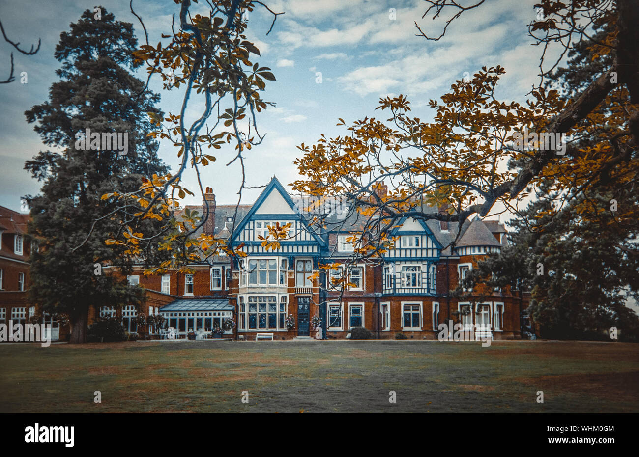 Traditional English mansion in Surrey Stock Photo
