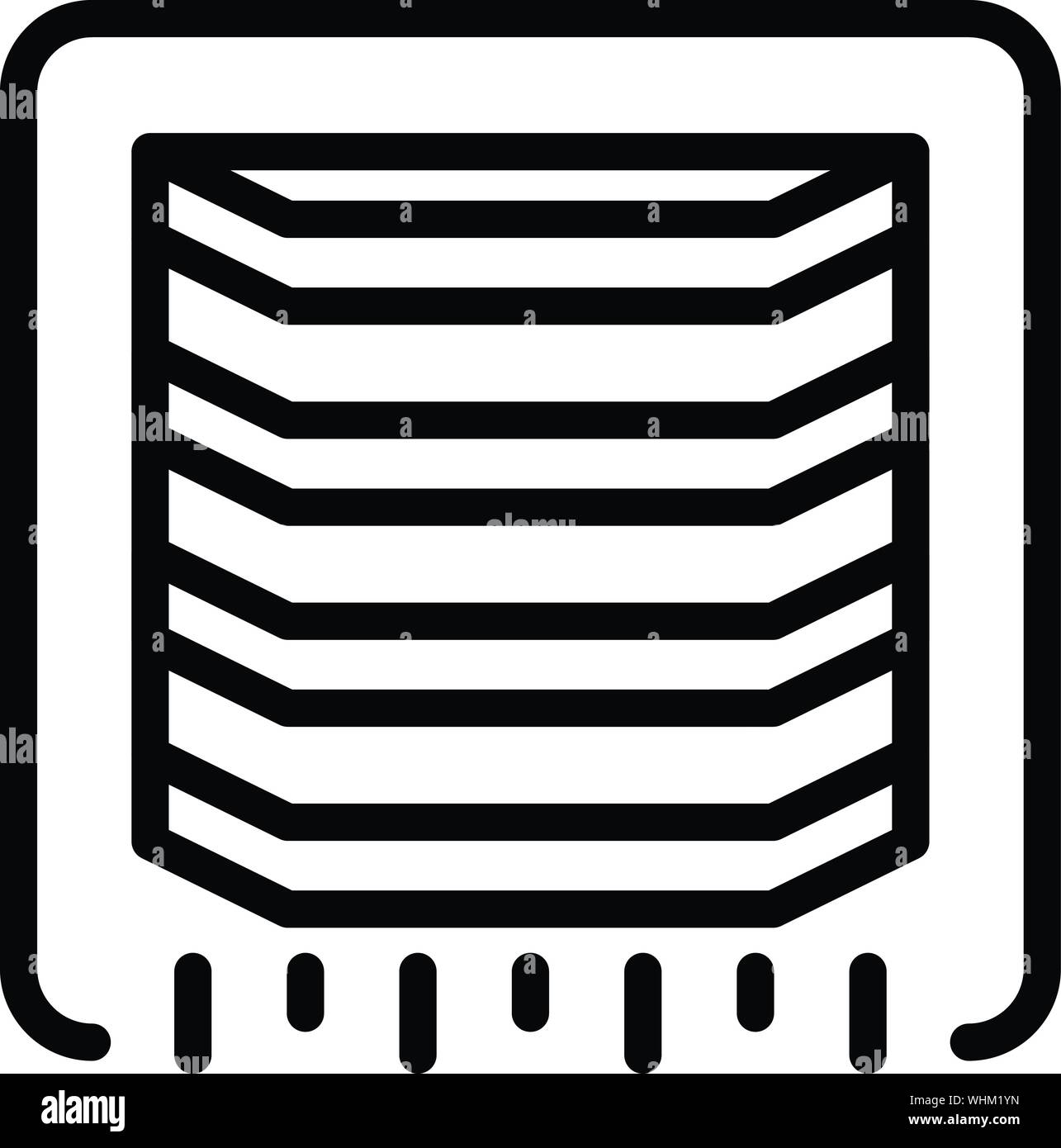 Ventilation grill icon, outline style Stock Vector Image & Art - Alamy