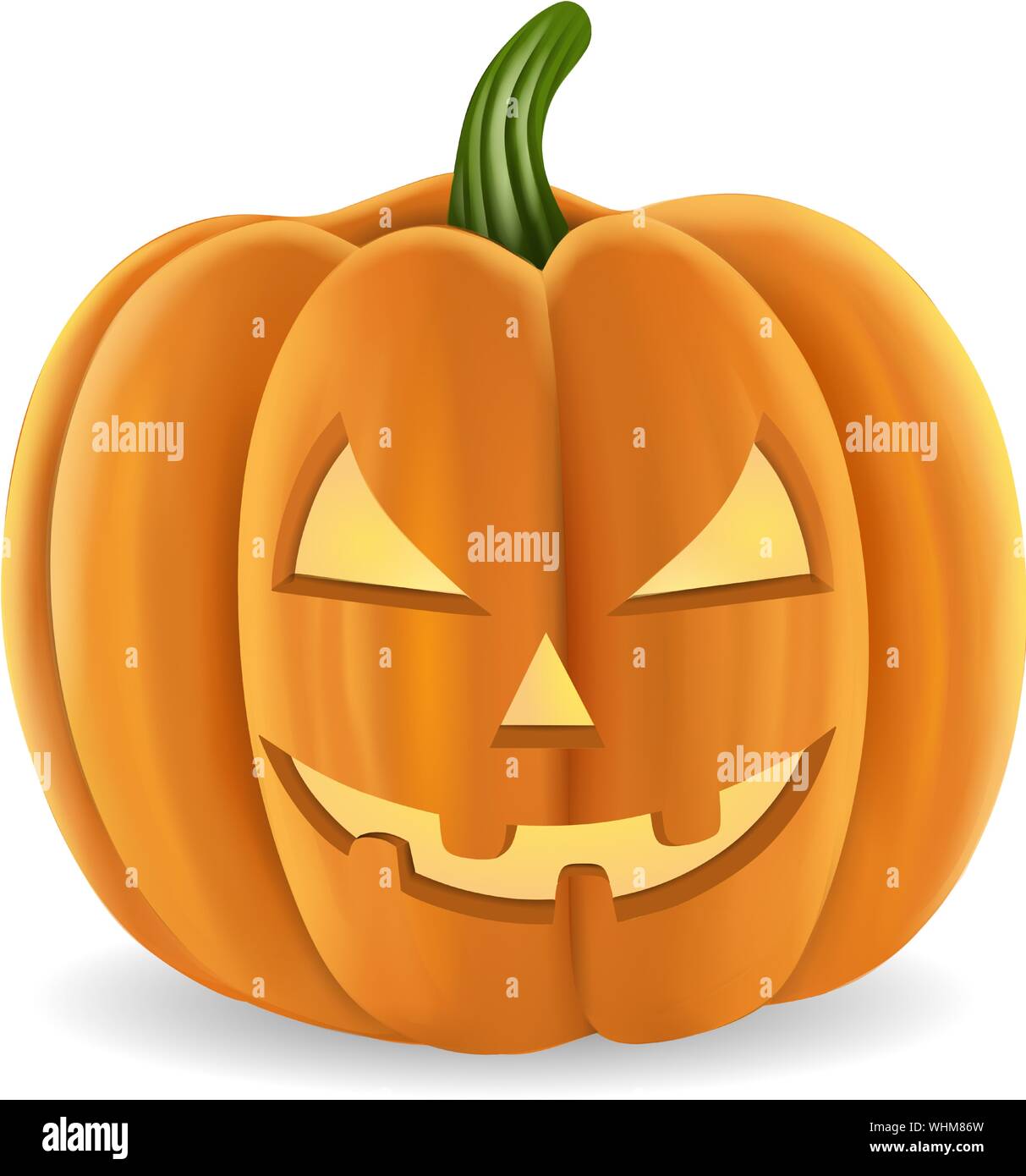 isolated halloween pumpkin illustration Stock Vector