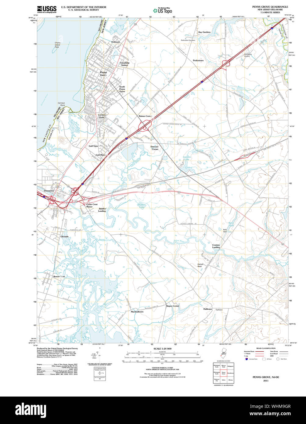 Penns grove new jersey map Cut Out Stock Images & Pictures Alamy