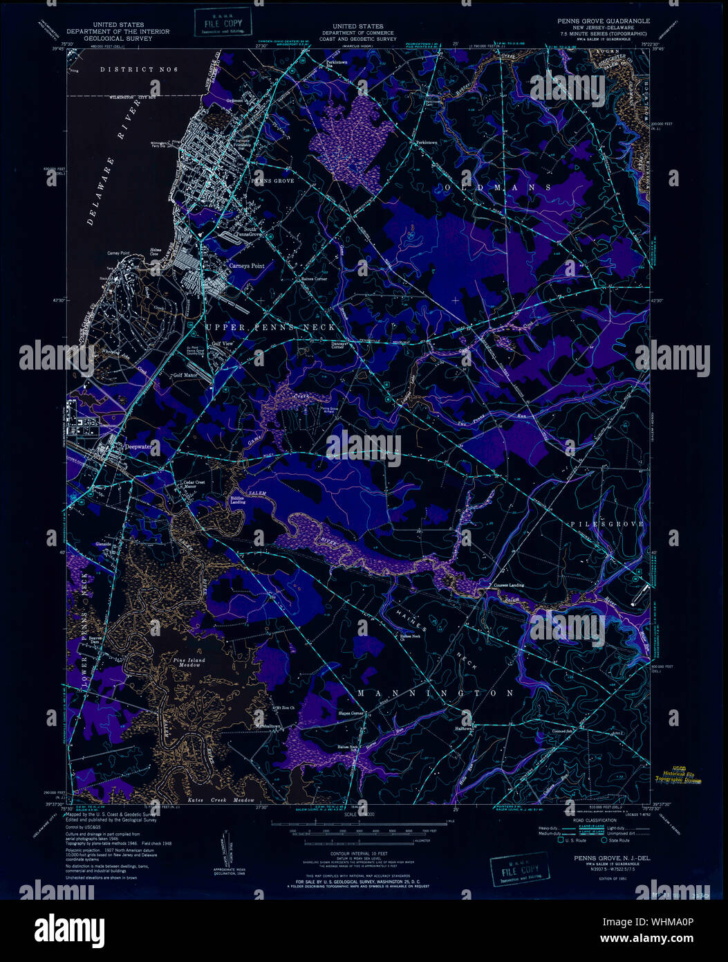 Penns grove new jersey map hires stock photography and images Alamy