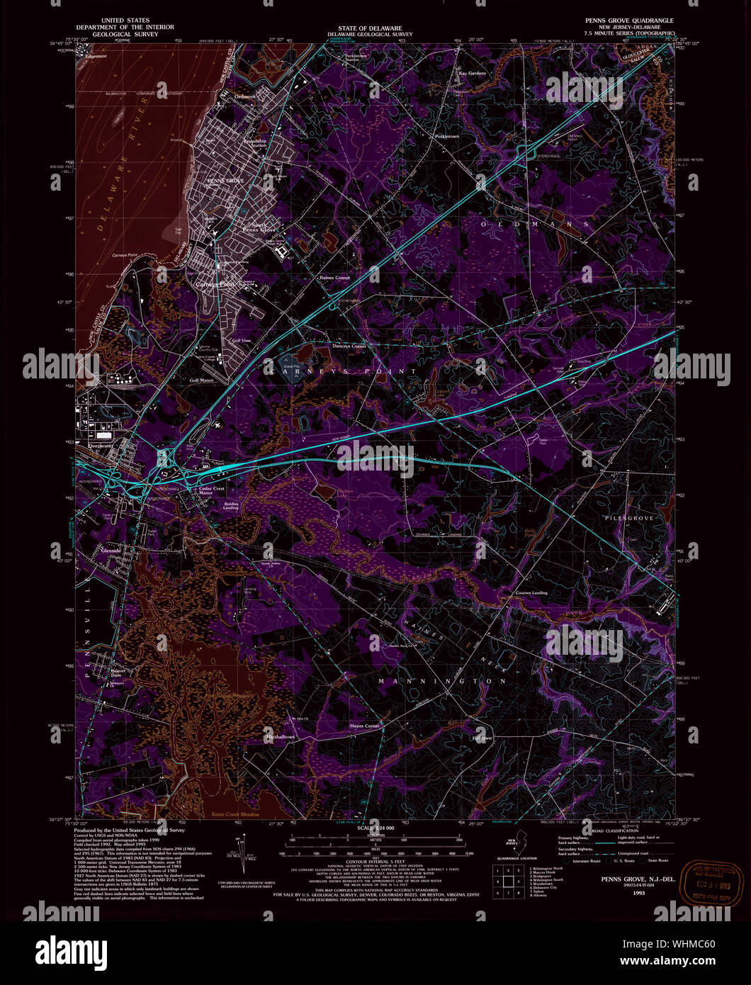 Penns grove new jersey map hires stock photography and images Alamy