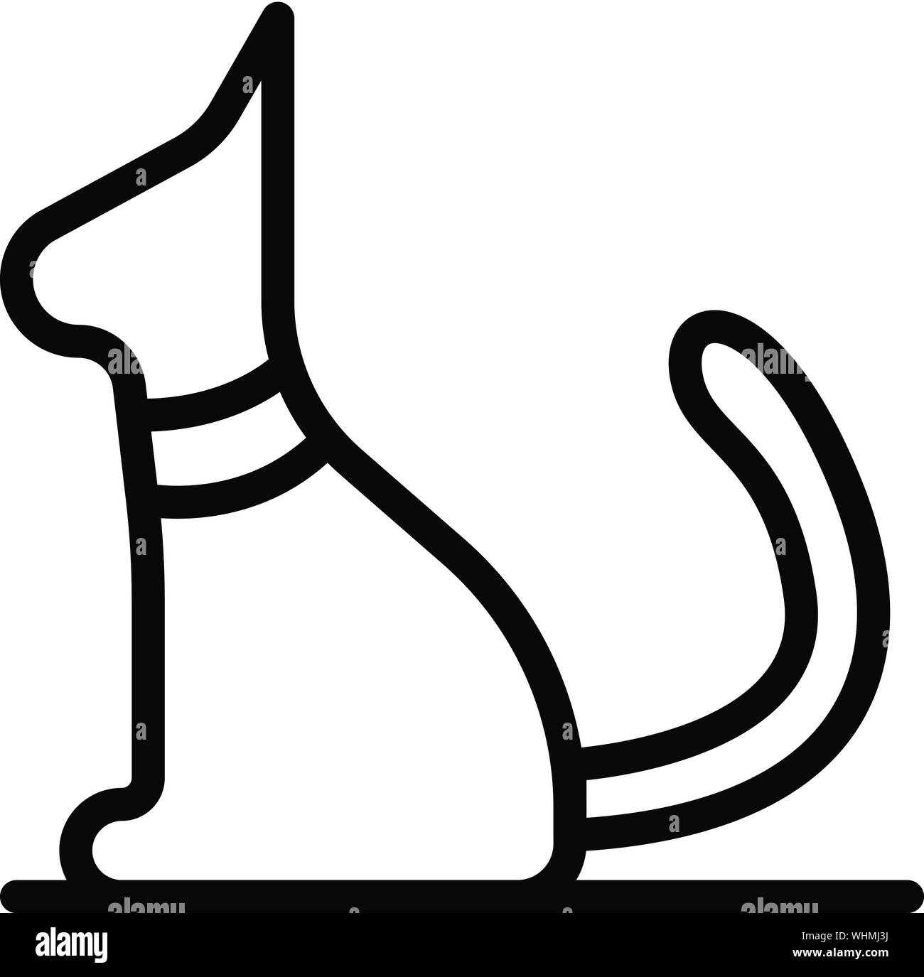 Cute cat icon, outline style Stock Vector Image & Art - Alamy