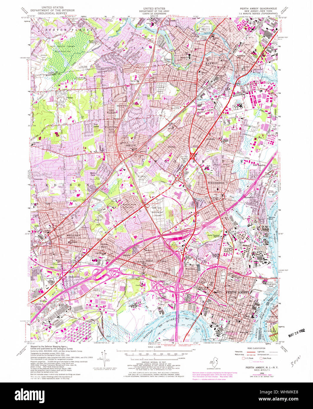 Perth amboy map Cut Out Stock Images & Pictures Alamy