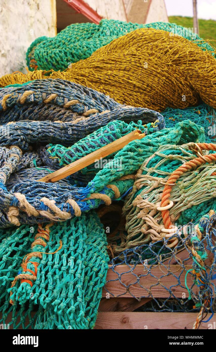 Heap of commercial fishing nets hires stock photography and images Alamy