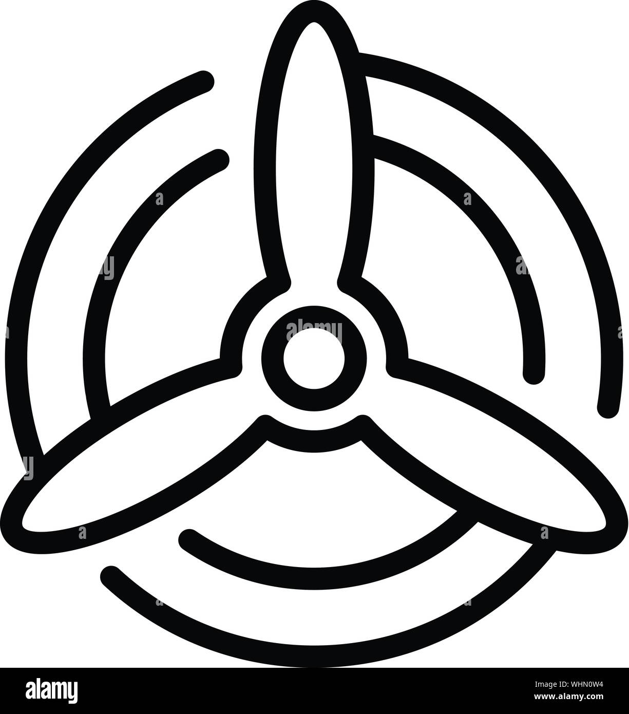 Airplane propeller icon, outline style Stock Vector Image & Art Alamy