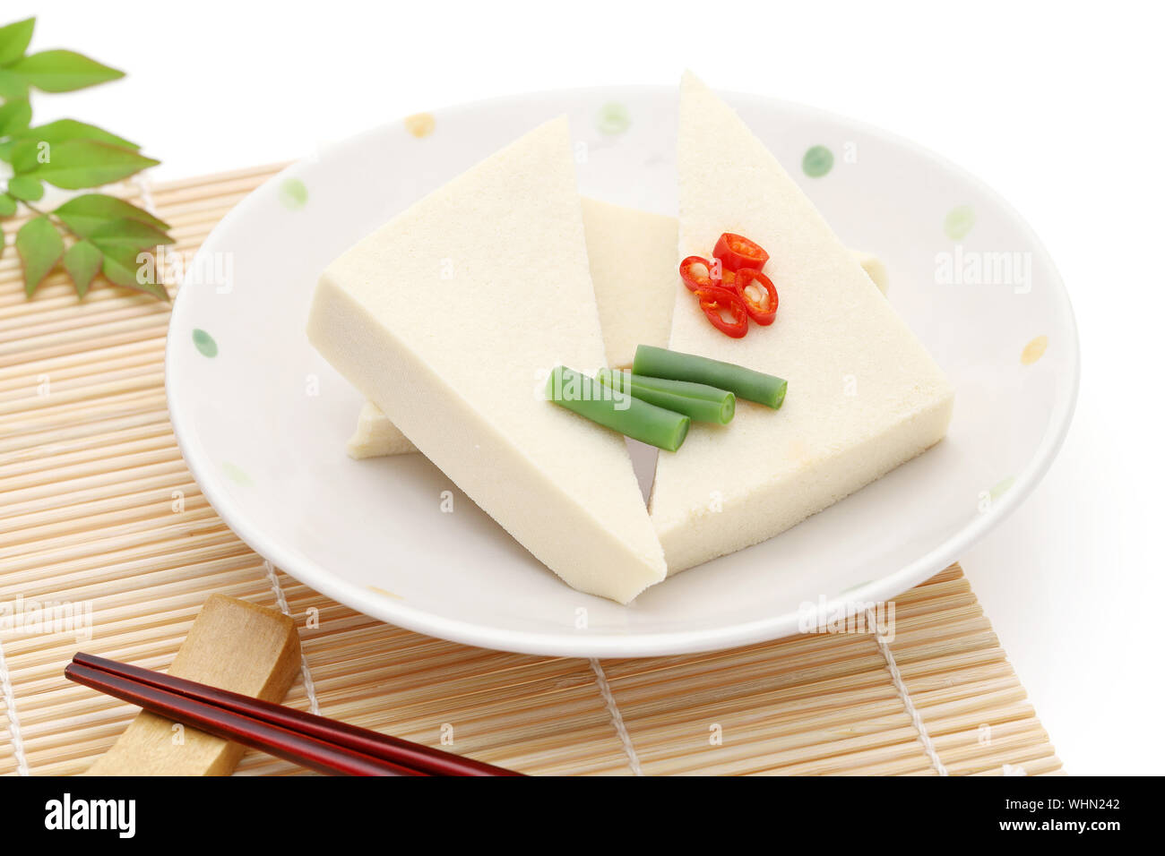 Japanese food, Kouya tofu cuisine Stock Photo Alamy