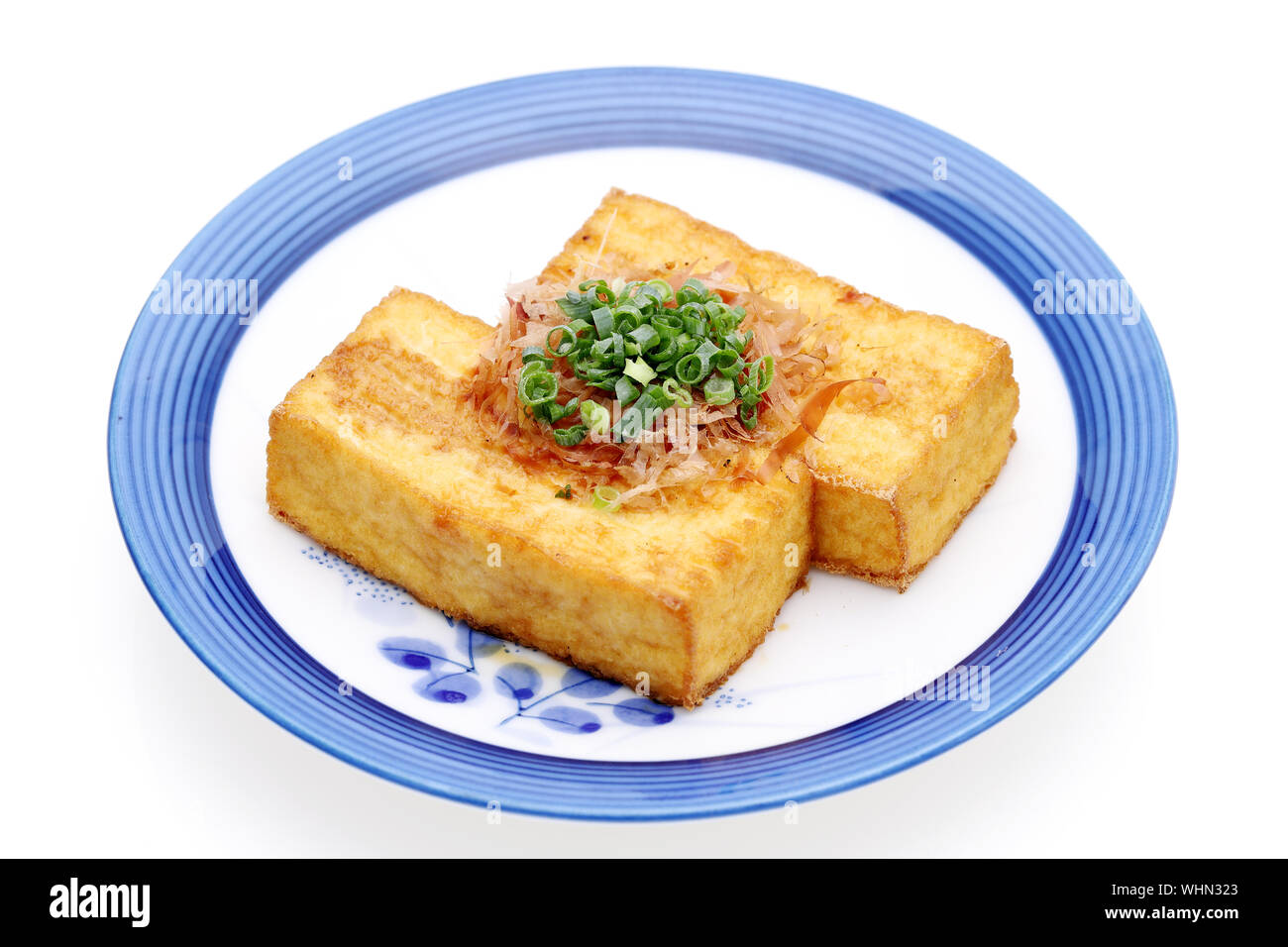 Japanese food, Age tofu cuisine Stock Photo Alamy