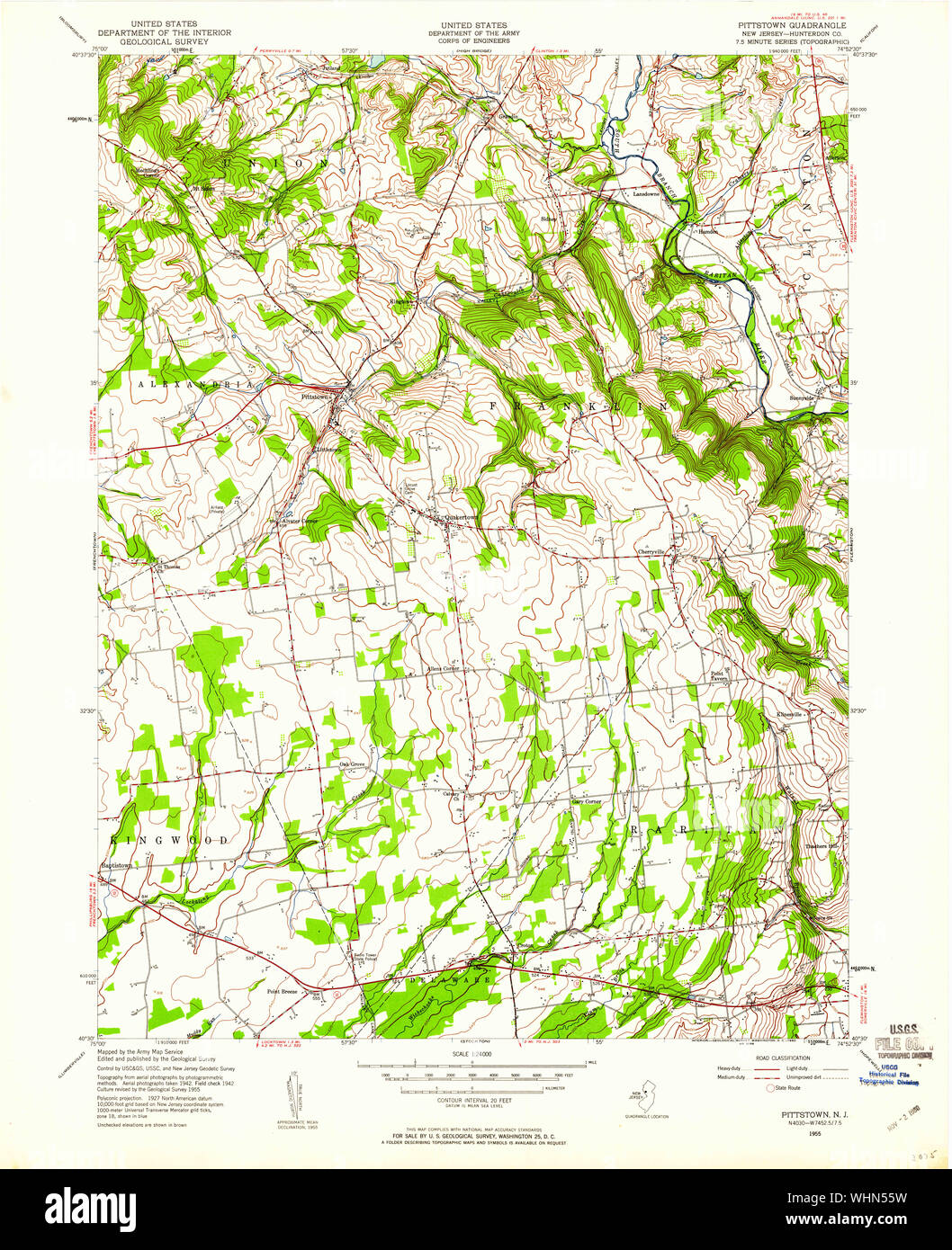 Map of pittstown hires stock photography and images Alamy