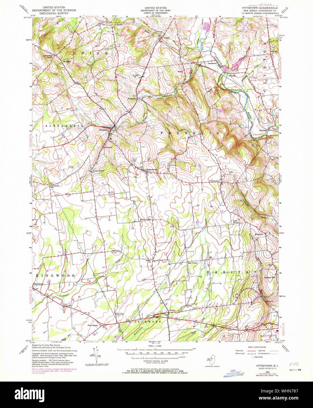 Map Of Pittstown High Resolution Stock Photography and Images Alamy