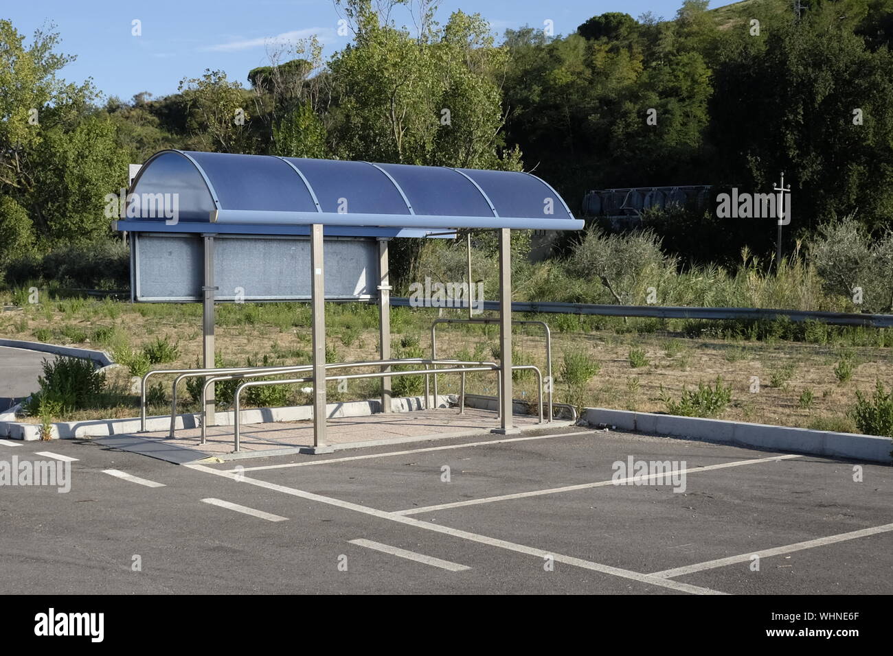 Bus Stop Marking On Road High Resolution Stock Photography and Images ...