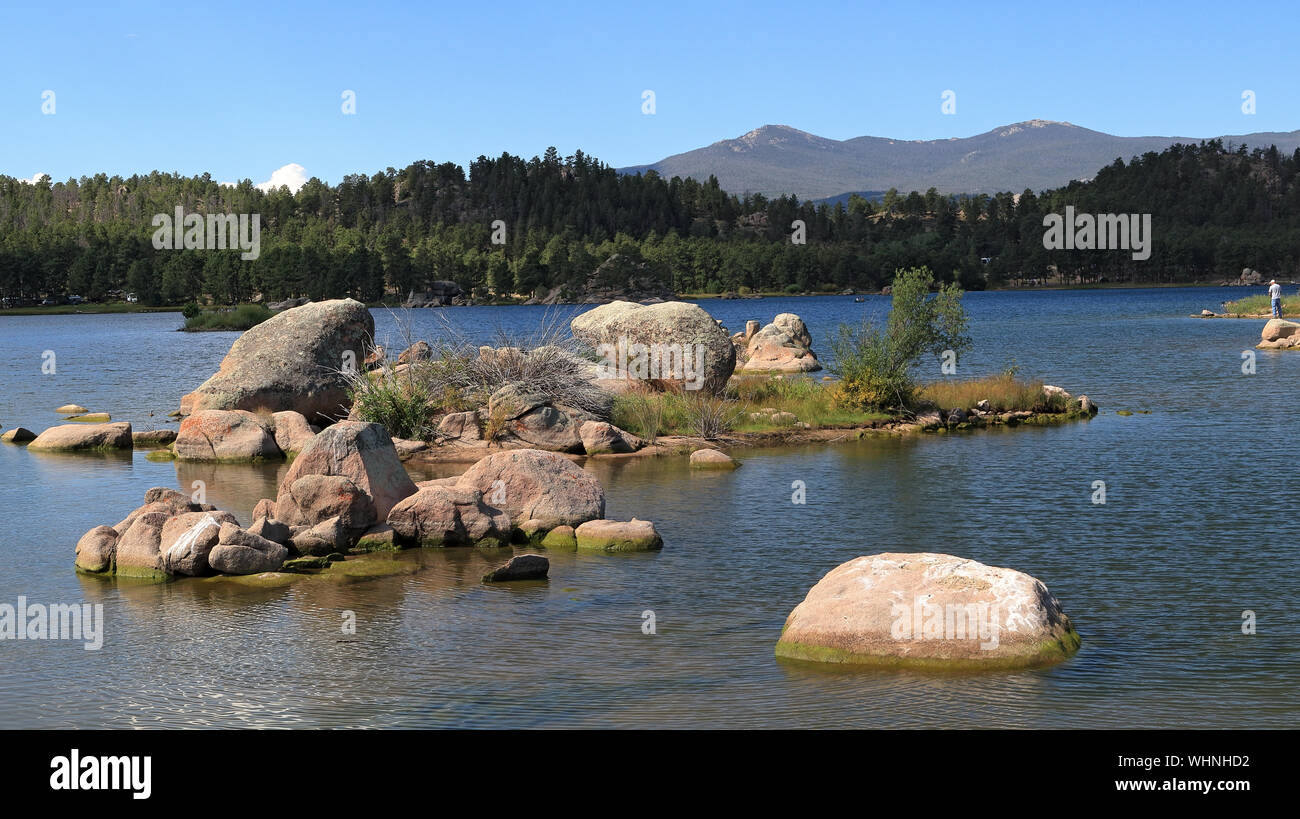 Beautiful Dowdy lake, part of Red Feather lakes recreation area near