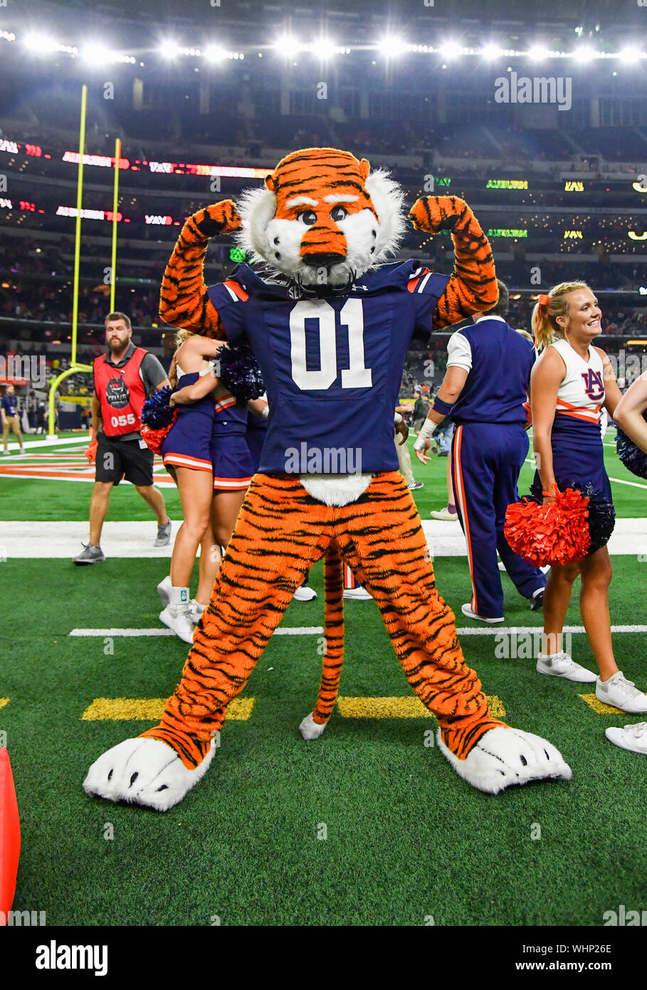 August 31, 2019 Auburn mascot Aubie the Tiger in the NCAA Advocare