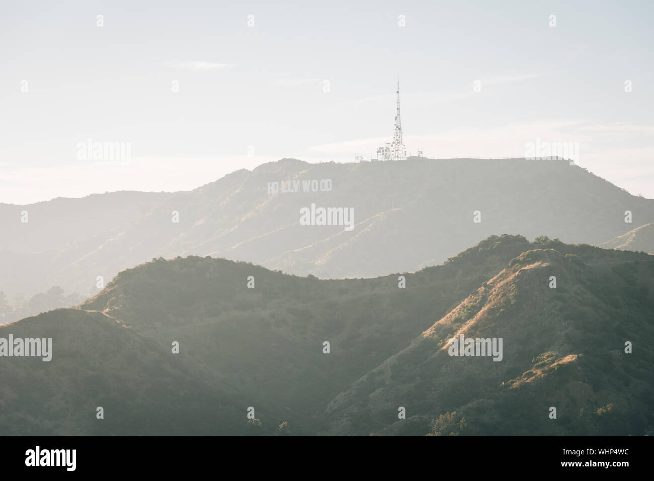 Observatory View View of the Hollywood Sign from Griffith Observatory, in Los Angeles ...