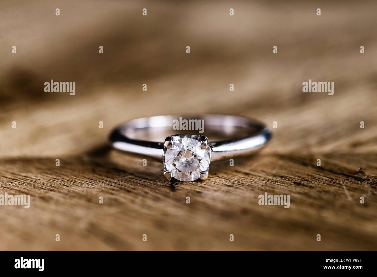 Close-up Of Silver Ring Stock Photo