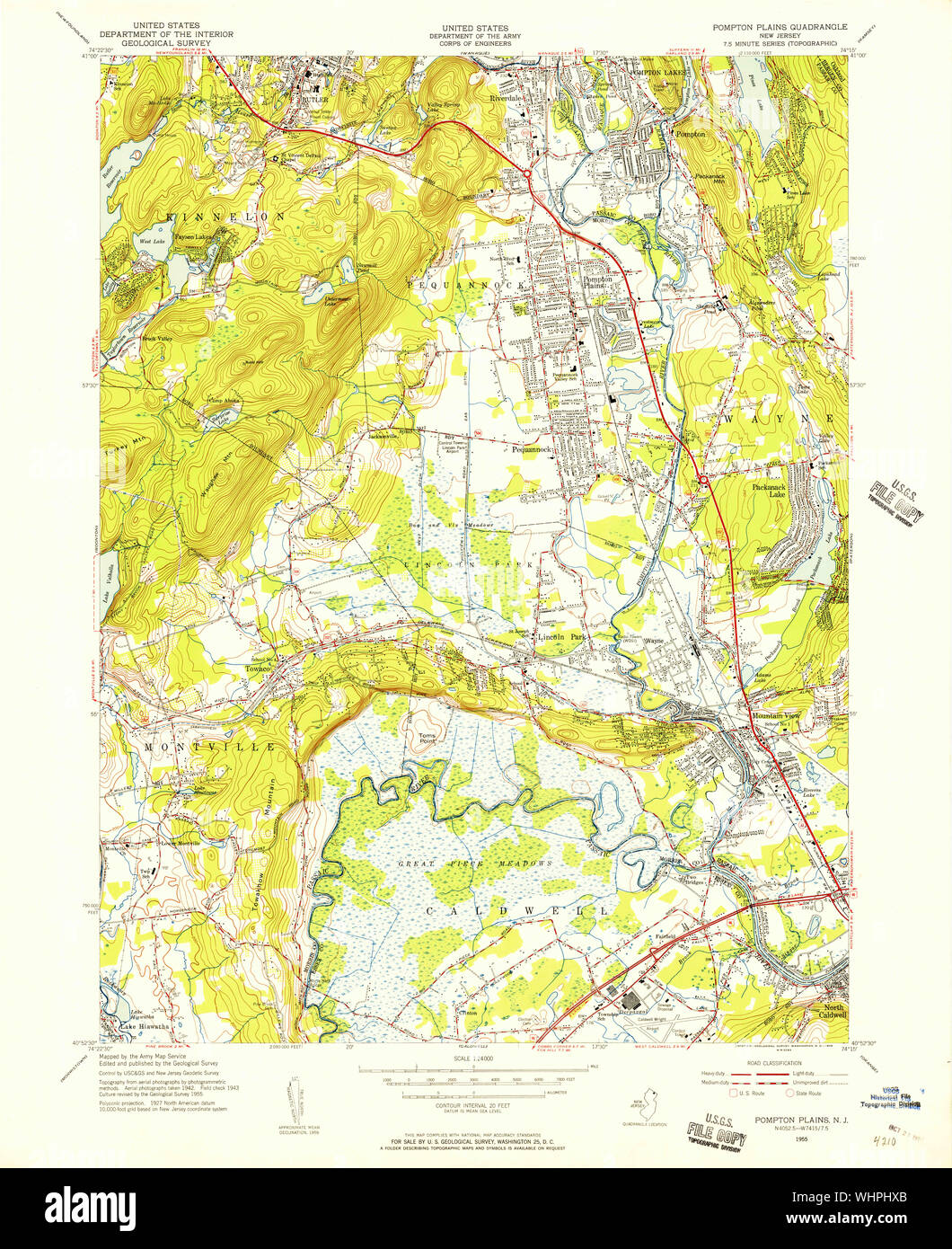 Pompton new jersey map hires stock photography and images Alamy