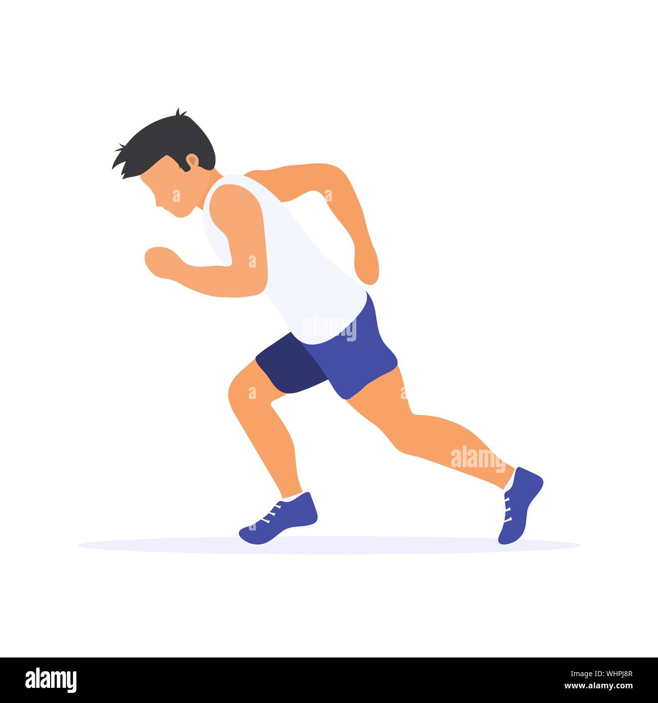 Flat run sports. Бегущий человек картина. Рисунок Бегущий человек с боку. Sports Running vector.