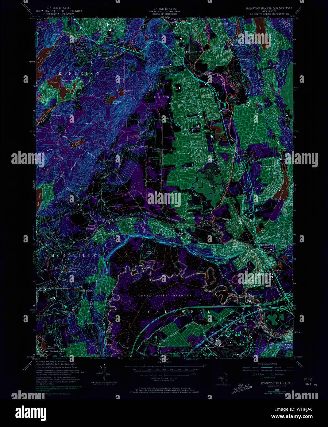 Map of pompton hires stock photography and images Alamy