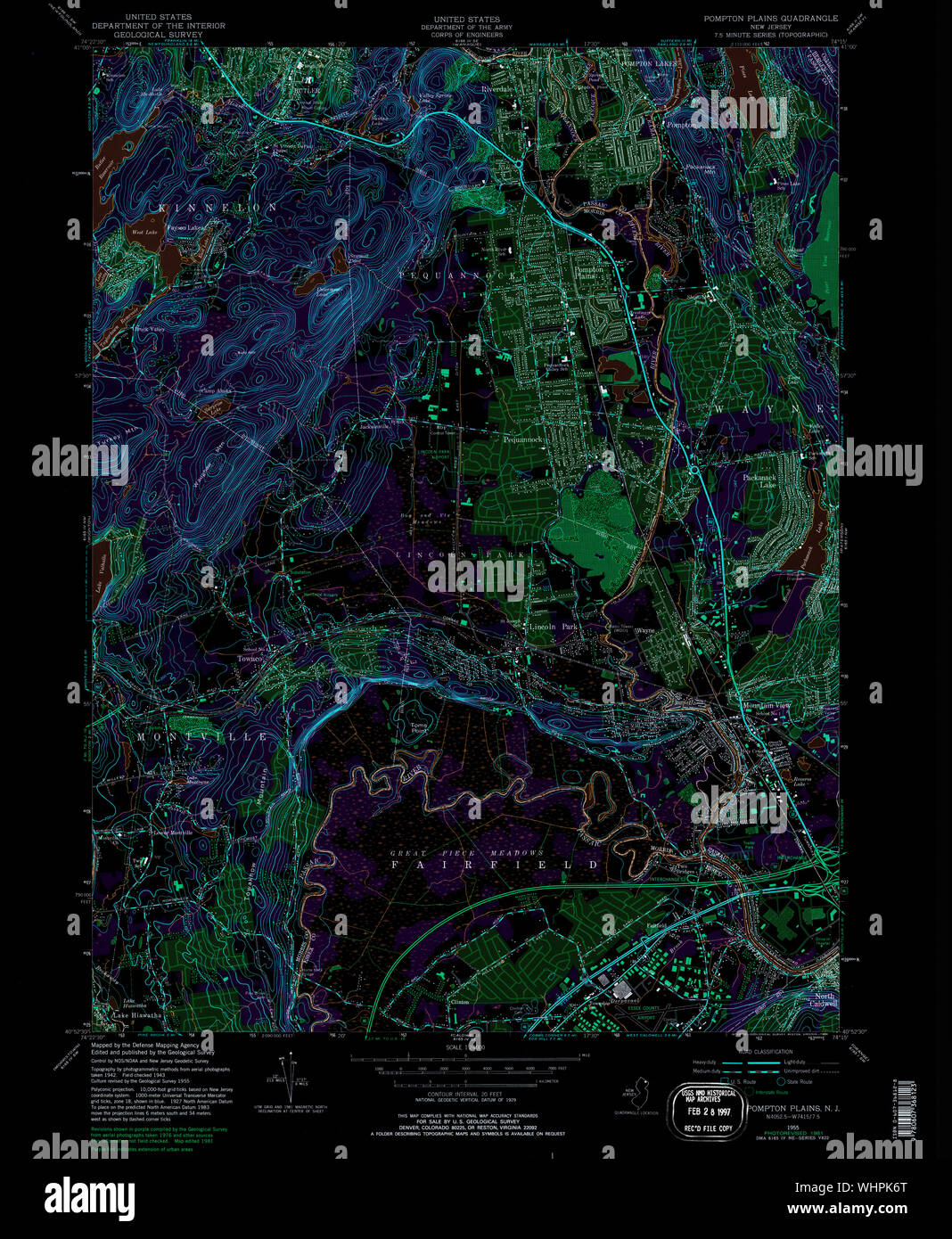 Map of pompton new jersey hires stock photography and images Alamy