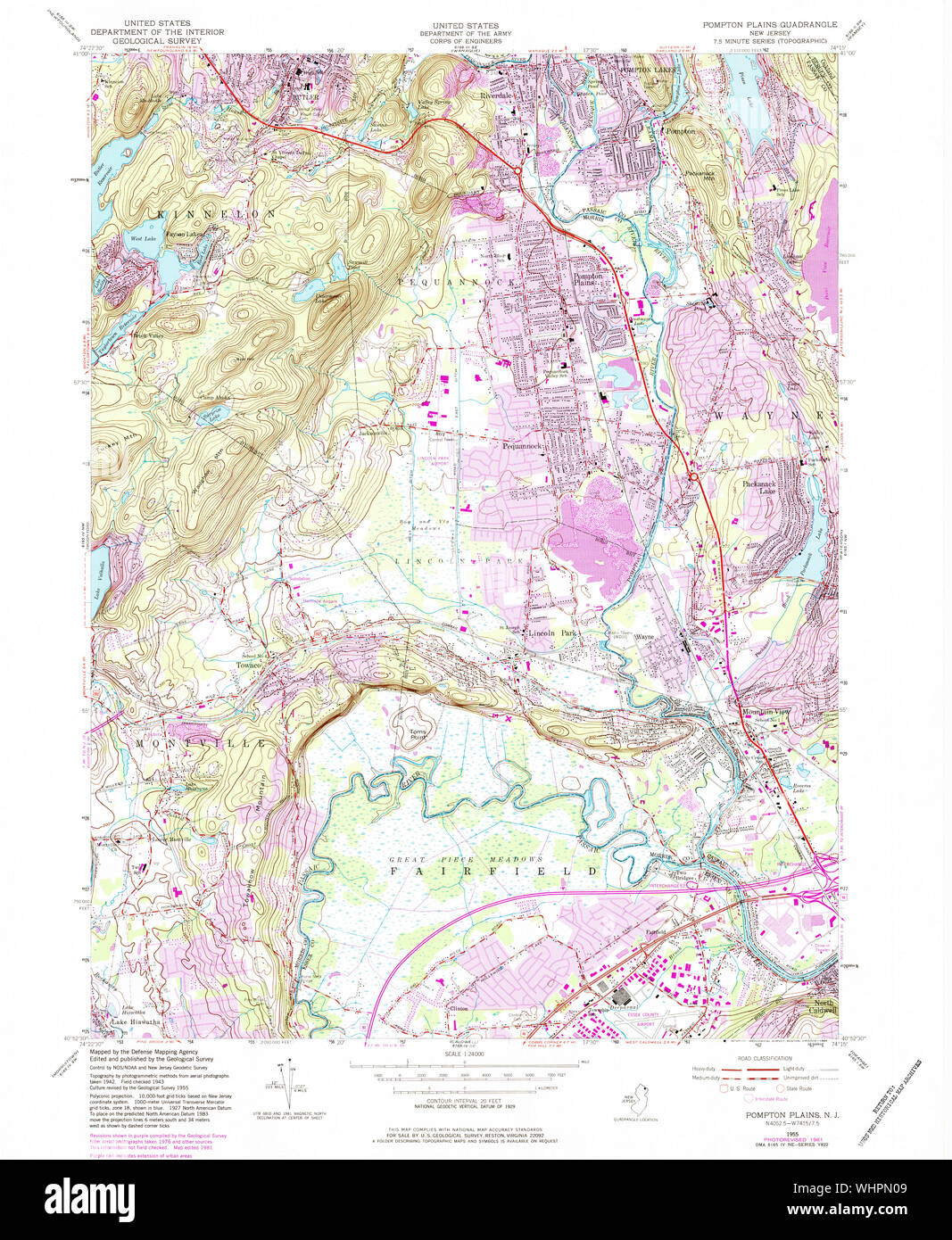 Pompton new jersey map hires stock photography and images Alamy