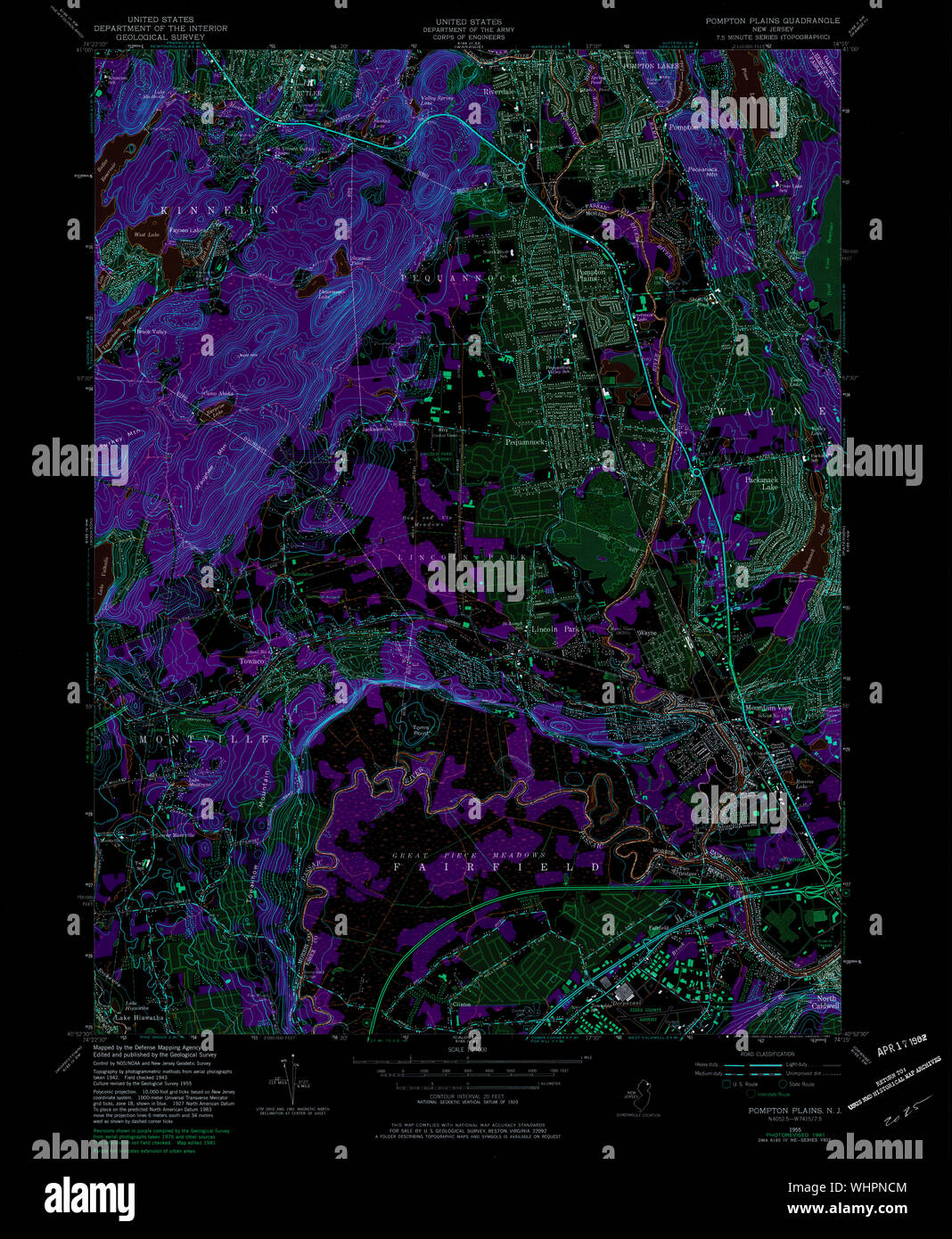 Map of pompton hires stock photography and images Alamy
