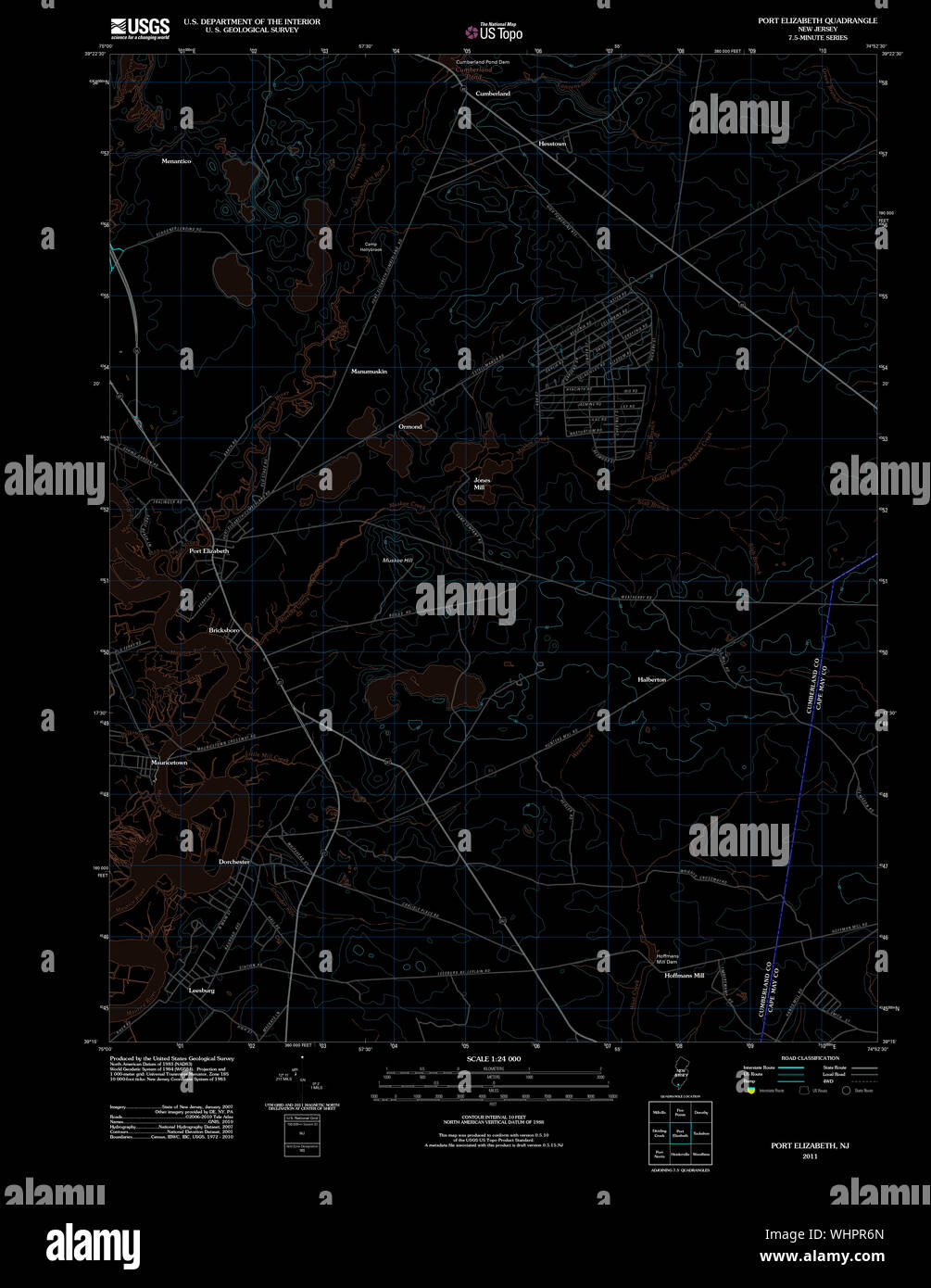 Port elizabeth new jersey map hires stock photography and images Alamy