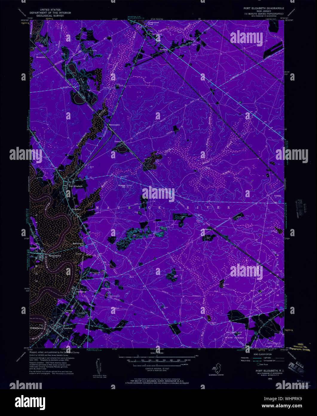 Port elizabeth new jersey map hires stock photography and images Alamy