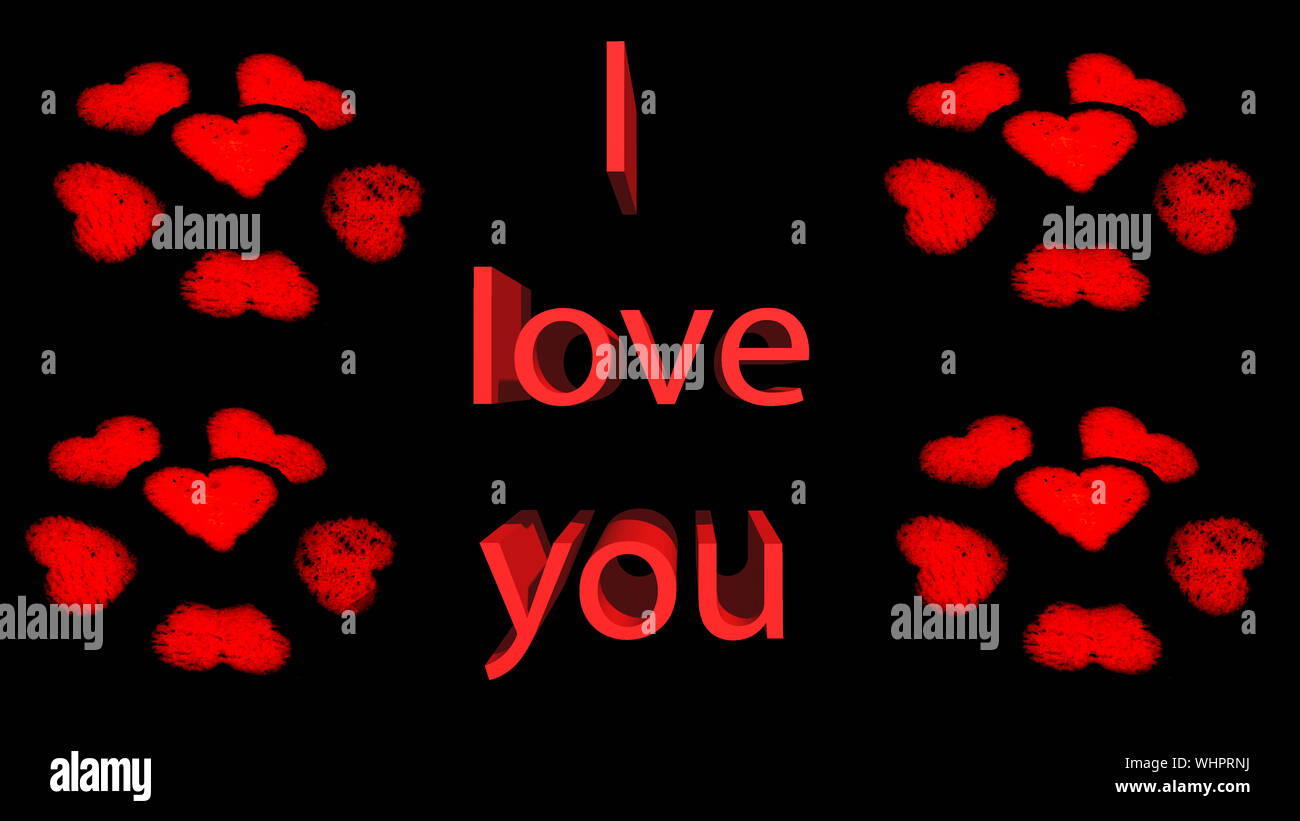 Valentines card black dark hi-res stock photography and images - Alamy