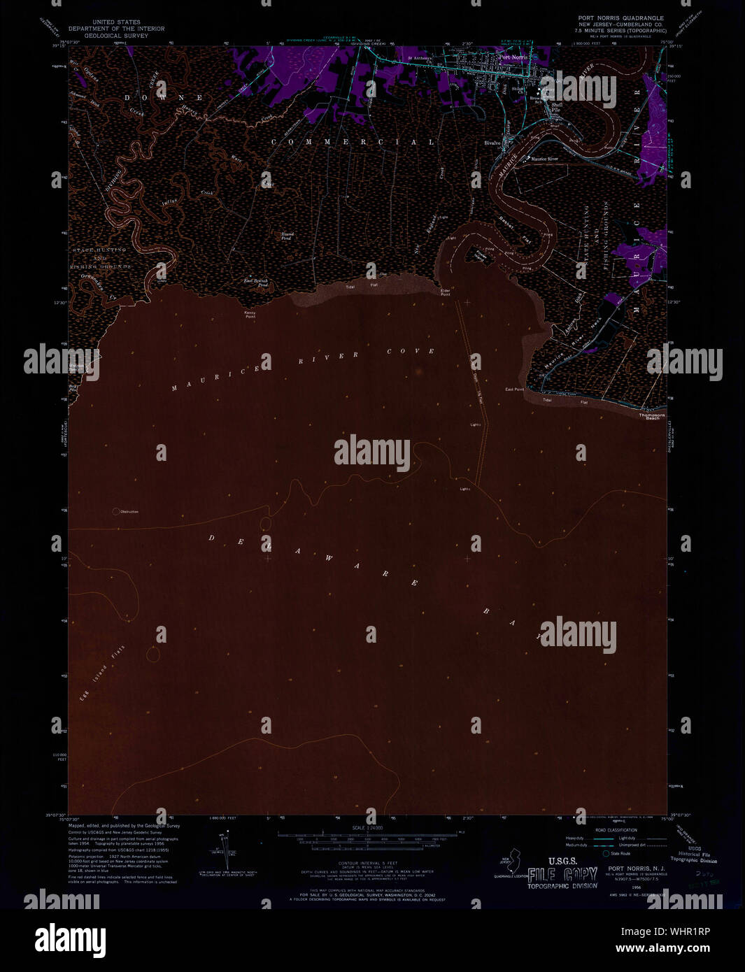 Map of port norris new jersey hires stock photography and images Alamy