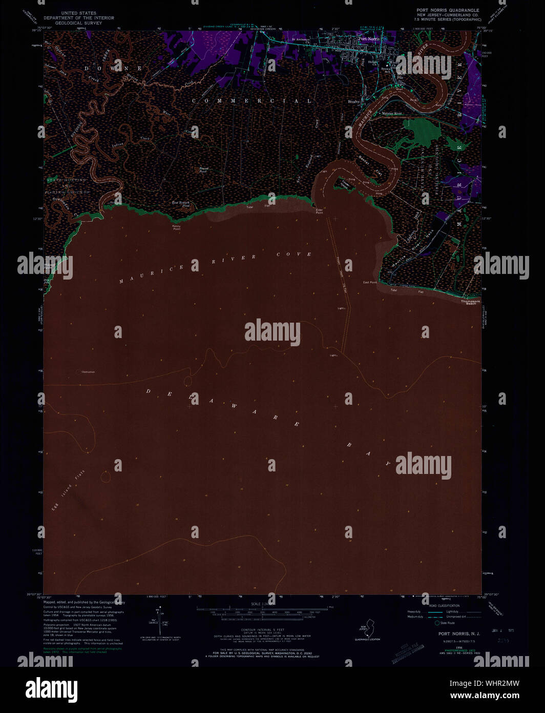 Map of port norris new jersey hires stock photography and images Alamy