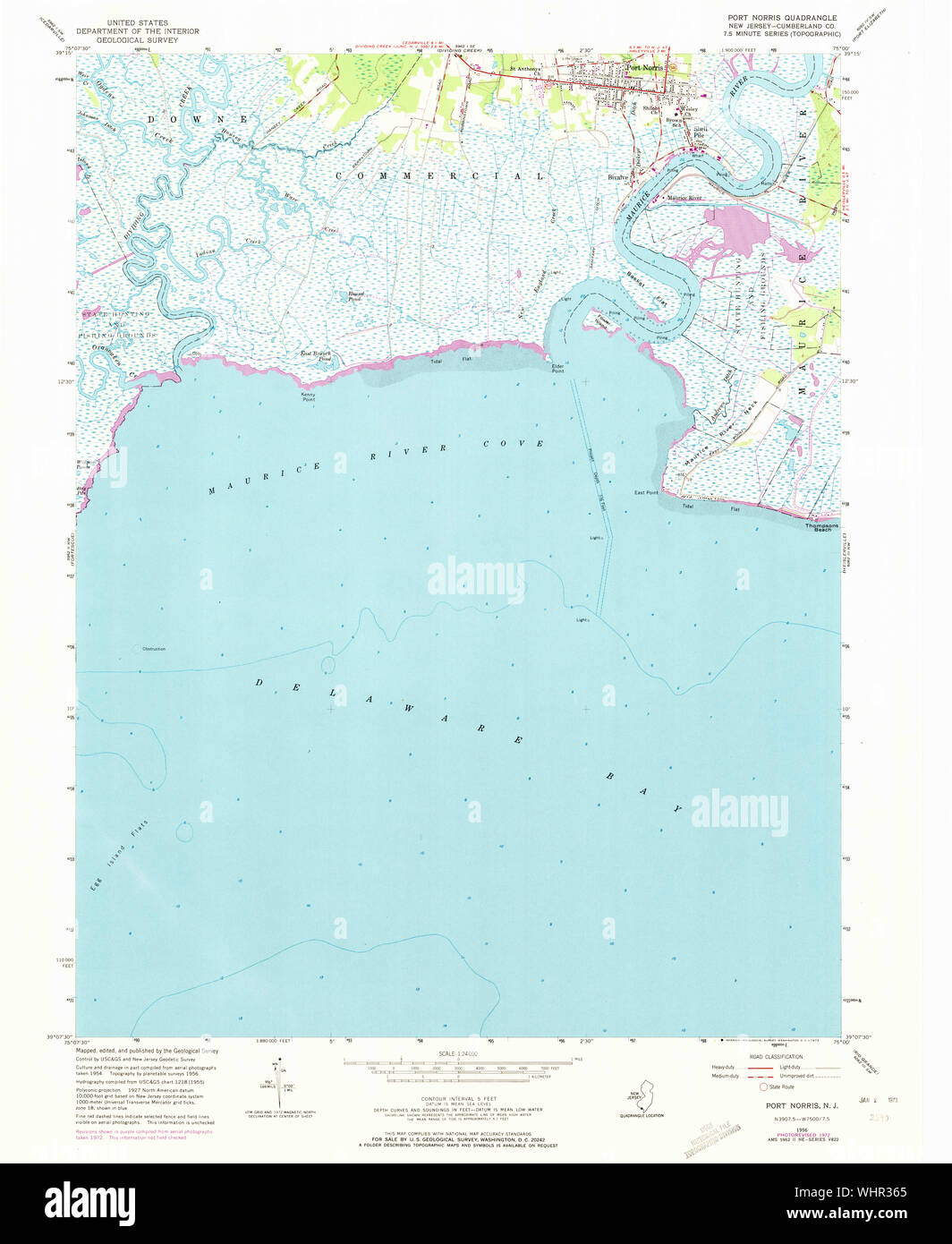 Port norris new jersey map hires stock photography and images Alamy