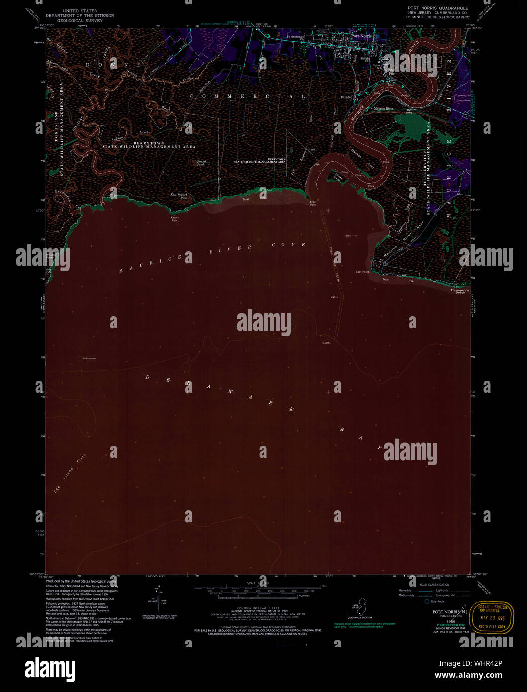 Map of port norris new jersey hires stock photography and images Alamy