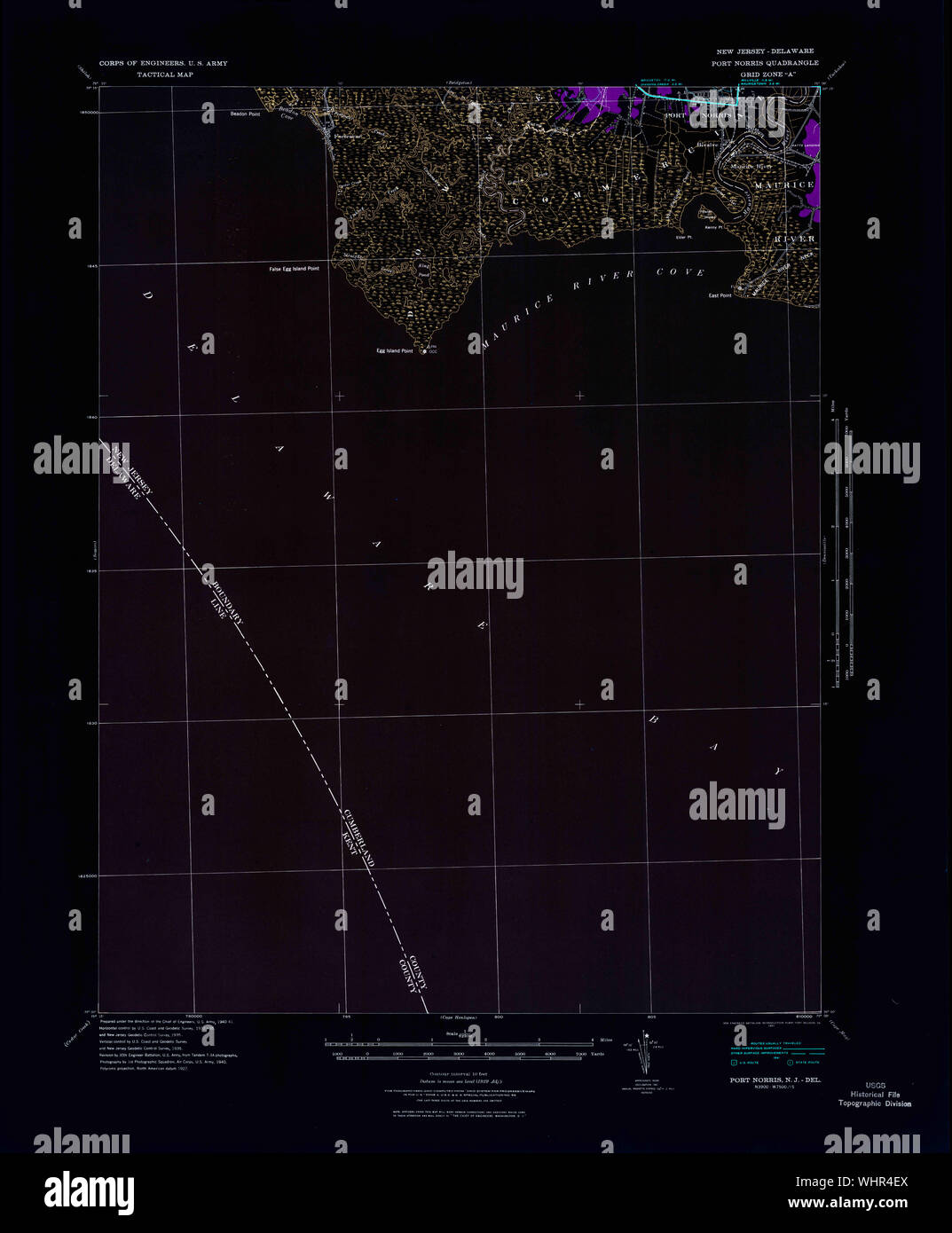 Map of port norris new jersey hires stock photography and images Alamy