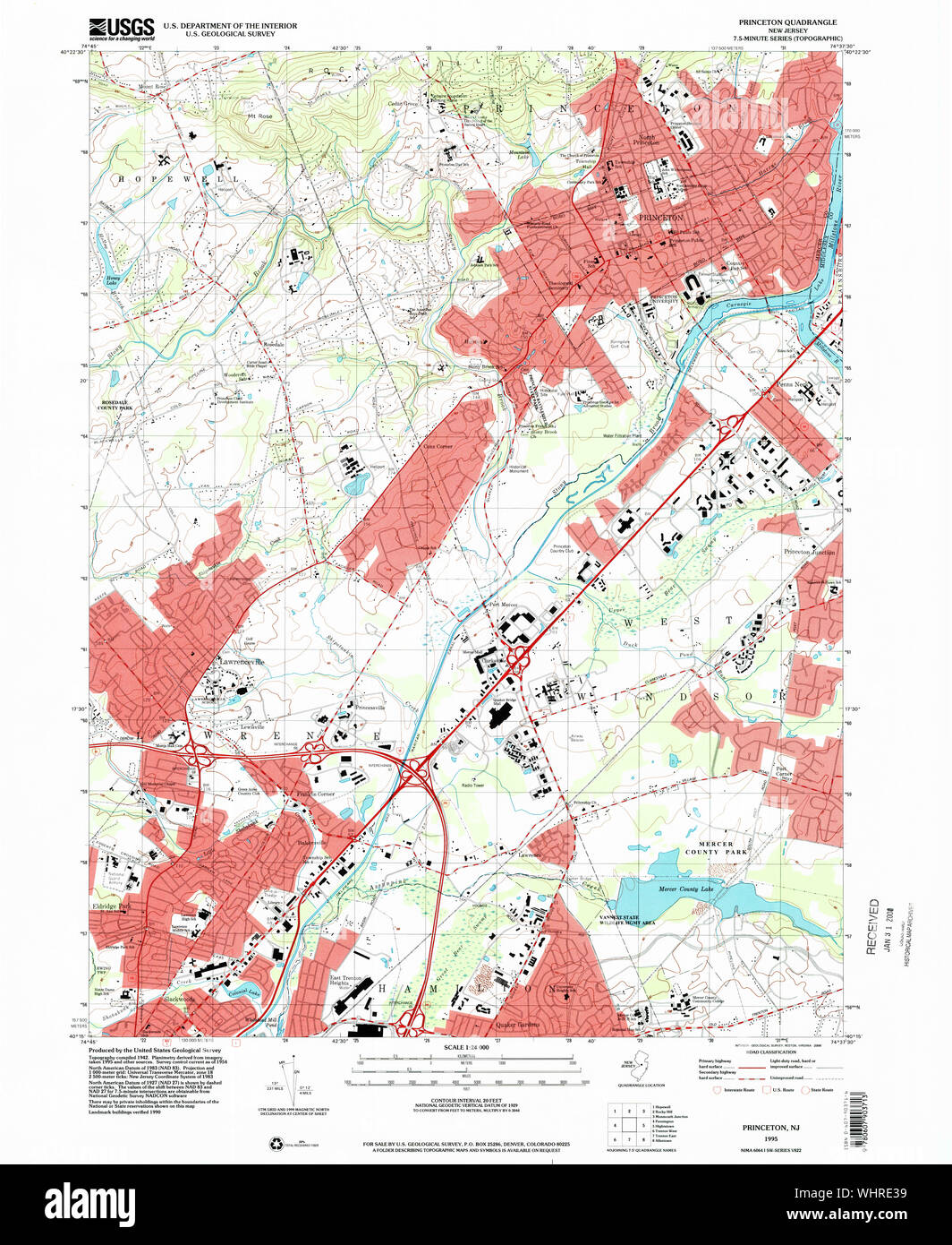Map of new princeton hires stock photography and images Alamy
