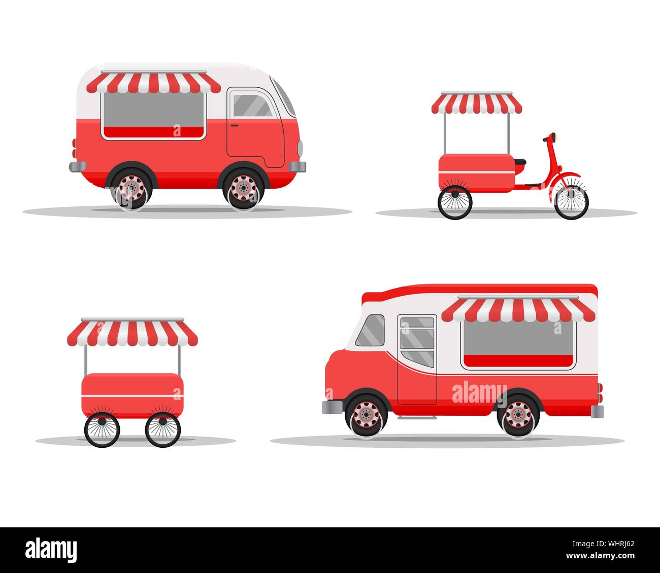 Street Food Truck Concept Street Food Vehicles Truck Van