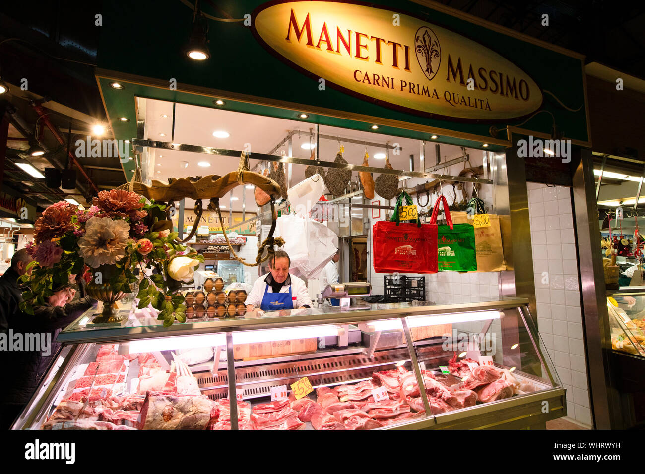 The Mercato Centrale,  Florence, Tuscany, Italy, Southern Europe Stock Photo