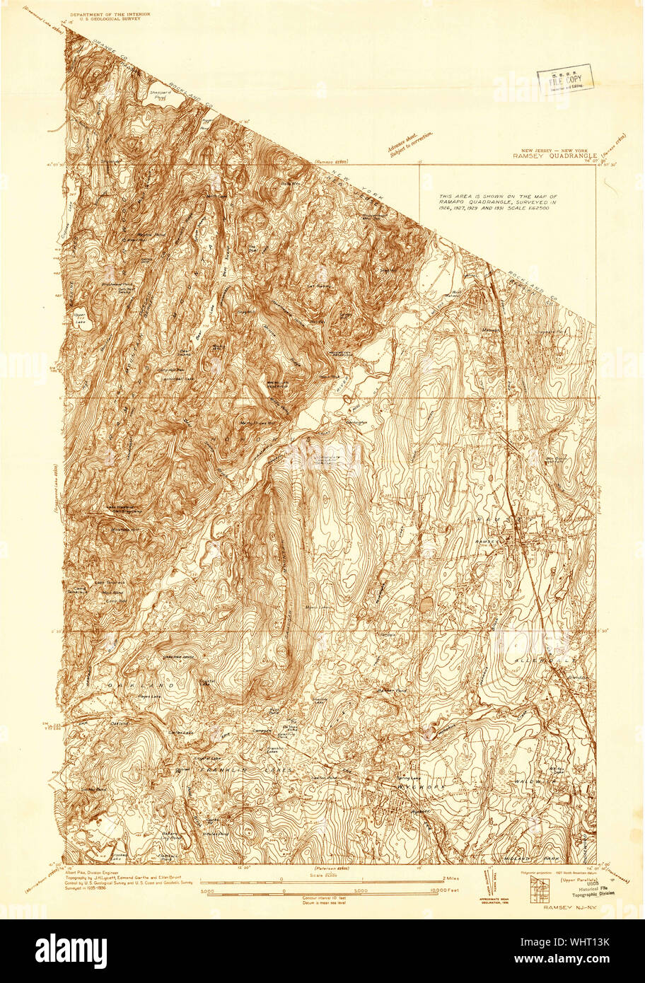 Map of ramsey new jersey hires stock photography and images Alamy