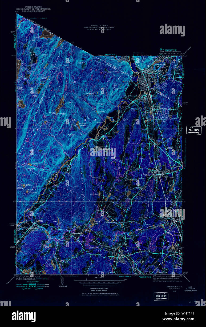 Ramsey new jersey map hires stock photography and images Alamy